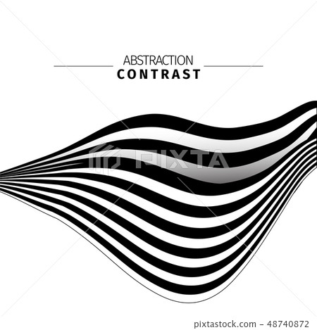 Abstract black and white stripes color background 48740872