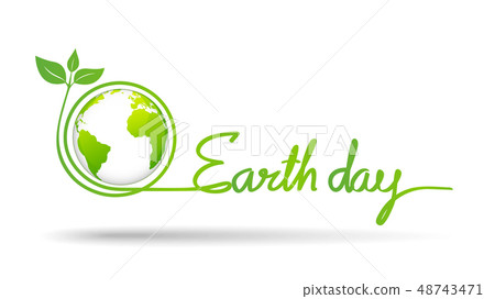 Happy Earth day celebration concept 48743471