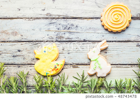 Easter homemade gingerbread cookie 48743478