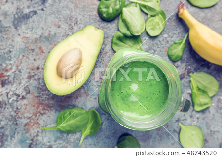 Healthy green smoothie Healthy green smoothie 48743520