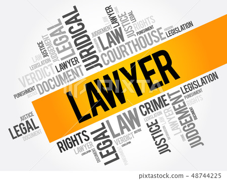 Lawyer word cloud collage Lawyer word cloud collage 48744225