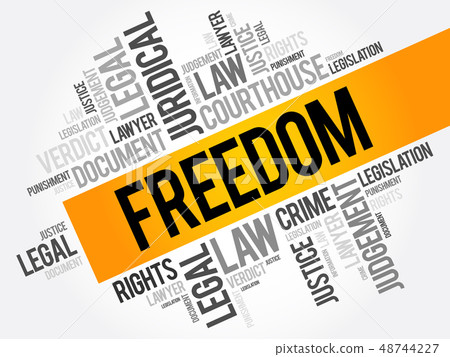 Freedom word cloud collage 48744227