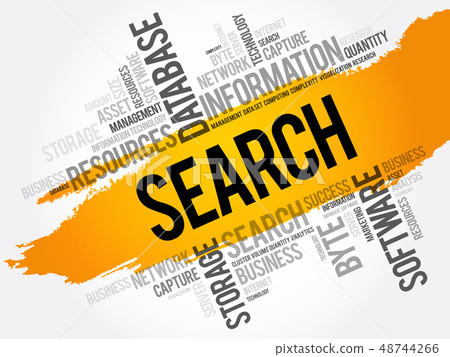 SEARCH word cloud collage SEARCH word cloud collage 48744266