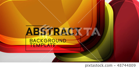 Techno lines, hi-tech futuristic abstract background template with arrow shapes Techno lines, hi-tech futuristic abstract background template with arrow shapes 48744809