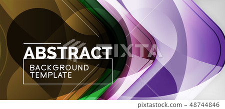Shiny glossy arrows background, clean modern geometric design, futuristic composition 48744846