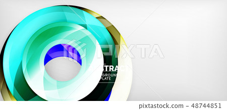 Glossy circles geometric background Glossy circles geometric background 48744851