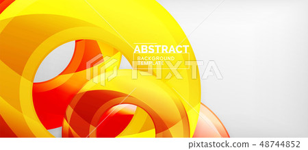 Modern geometric circles abstract background, colorful round shapes with shadow effects Modern geometric circles abstract background, colorful round shapes with shadow effects 48744852