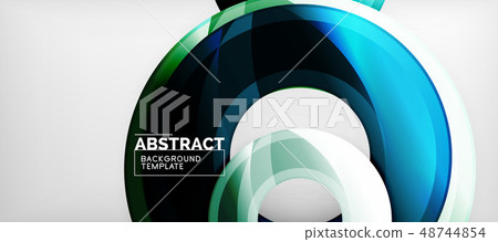 Glossy circles geometric background Glossy circles geometric background 48744854