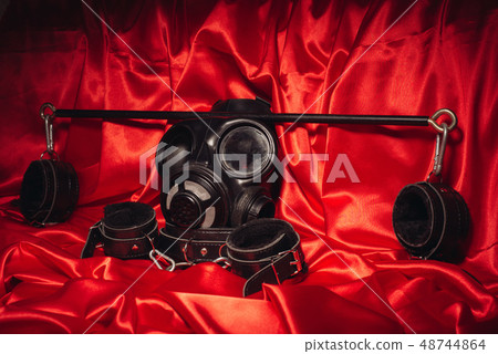 Close up bdsm outfit. Bondage, kinky adult sex 48744864