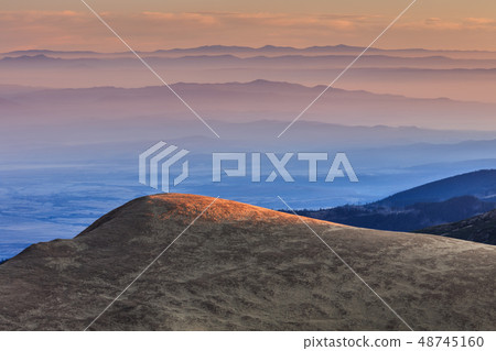 mountain landscape in Fagaras Mountains, Romania mountain landscape in Fagaras Mountains, Romania 48745160