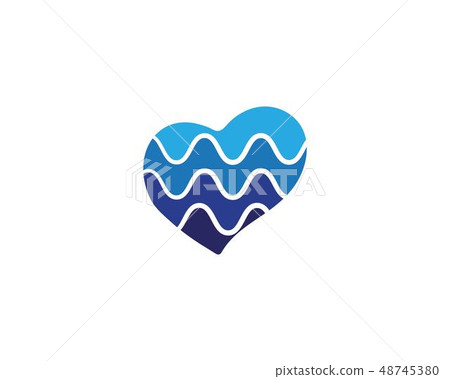 Love heart symbol logo templates-插圖素材 [48745380] - PIXTA圖庫