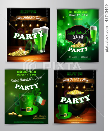 Vector St. Patrick s Day poster design template 48745449