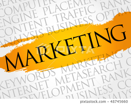 Marketing word cloud collage Marketing word cloud collage 48745660
