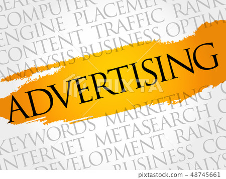 ADVERTISING word cloud, creative background ADVERTISING word cloud, creative background 48745661