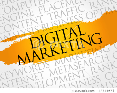 Digital Marketing word cloud collage Digital Marketing word cloud collage 48745671