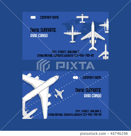 Plane vector traveling on aircraft airplane jet flight transportation flying to airport illustration 48746296