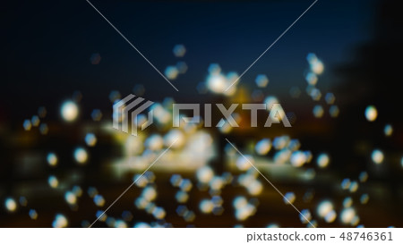 Bokeh effect of blurred highlights and reflections 48746361