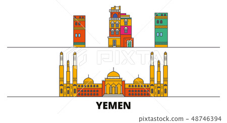 Traditional Architecture In Sana'a, Yemen Stock Vector By