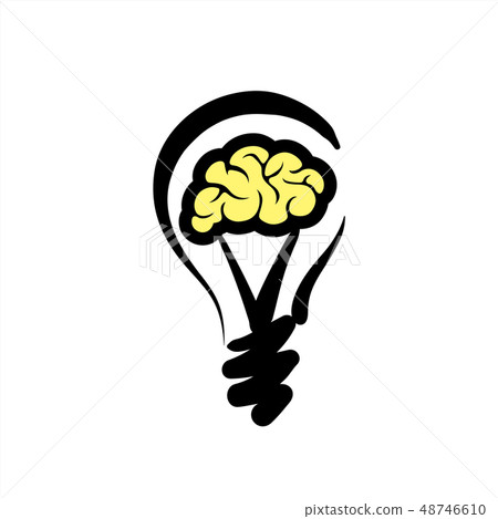 Logo of light bulb with concept ideas. Vector illustration Logo of light bulb with concept ideas. Vector illustration 48746610