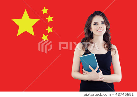 Study, internship and work in China concept 48746691