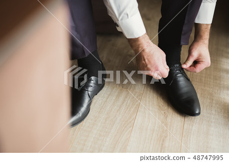 Set of mans fashion shoes and accessories Set of mans fashion shoes and accessories 48747995