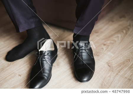 Set of mans fashion shoes and accessories Set of mans fashion shoes and accessories 48747998