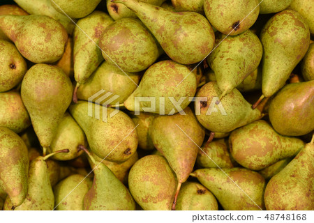 Food fruit fresh green pears background. Food fruit fresh green pears background. 48748168