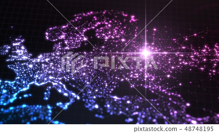 power of russia, energy beam on moscow. dark map with illuminated cities and human density areas. 3d power of russia, energy beam on moscow. dark map with illuminated cities and human density areas. 3d 48748195