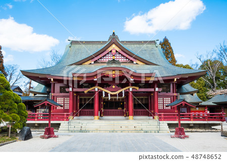 Kasama Inari shrine hall (Kasama city, Ibaraki prefecture) as of March, 2019 Kasama Inari shrine hall (Kasama city, Ibaraki prefecture) as of March, 2019 48748652