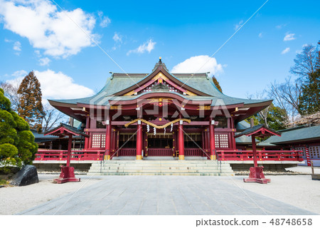 Kasama Inari shrine hall (Kasama city, Ibaraki prefecture) as of March, 2019 48748658