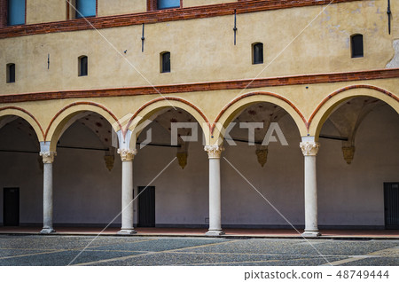 Elements of the architecture of the ancient Castle 48749444