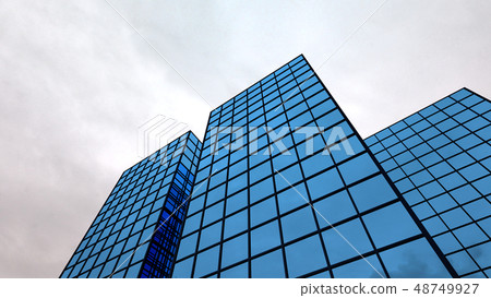 blue office finance building glass windows blue office finance building glass windows 48749927