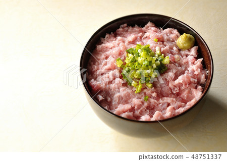 Tuna tuna with tuna and green onion Tuna tuna with tuna and green onion 48751337