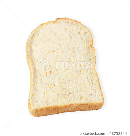 sliced bread isolated on white background 48752244