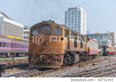 Thai railway train Thai railway train 48752343