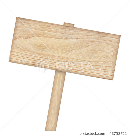 Wooden sign isolated on white background Wooden sign isolated on white background 48752721