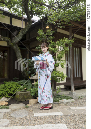 Summer image watching Nakamoto women 's yukata Summer image watching Nakamoto women 's yukata 48753428