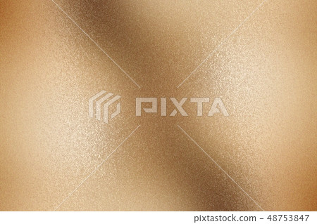 Reflection light brown metal wall, abstract 48753847