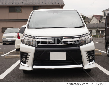 Passenger car seen from the front 48754535