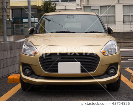 Passenger car seen from the front 48754536