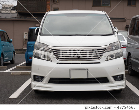 Passenger car seen from the front 48754563