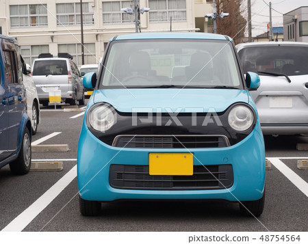 Passenger car seen from the front 48754564