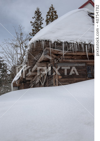 Farmers in heavy snowy areas 48754782