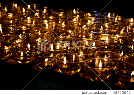 Fire in glasses for blessing Buddha Fire in glasses for blessing Buddha 48755645