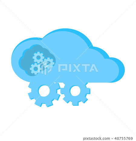 Cloud computing icon Cloud computing icon 48755769