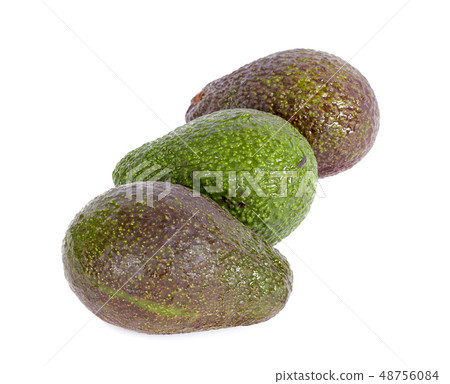 avocado fruits on white background avocado fruits on white background 48756084