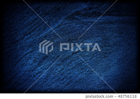Blue texture dark slate background. Stone surface 48756118