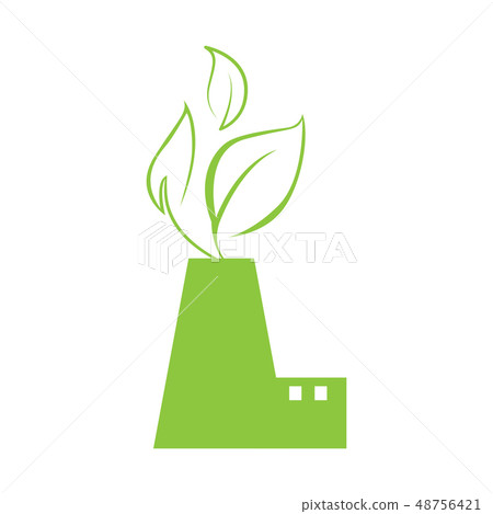 Leaves in a factory Leaves in a factory 48756421