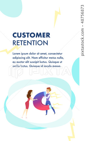 Customer Retention Website Vector Color Template 48756873