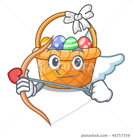 Cupid easter basket ball in cartoon shape Cupid easter basket ball in cartoon shape 48757359